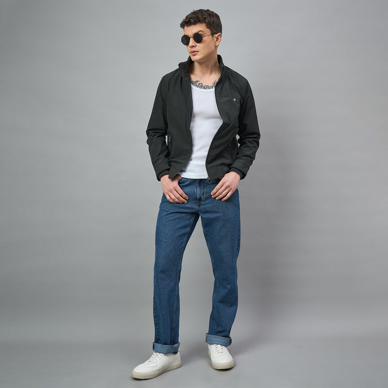 Duke Urban Men Full Sleeve High Neck Bomber Jacket (SDZ3108R)