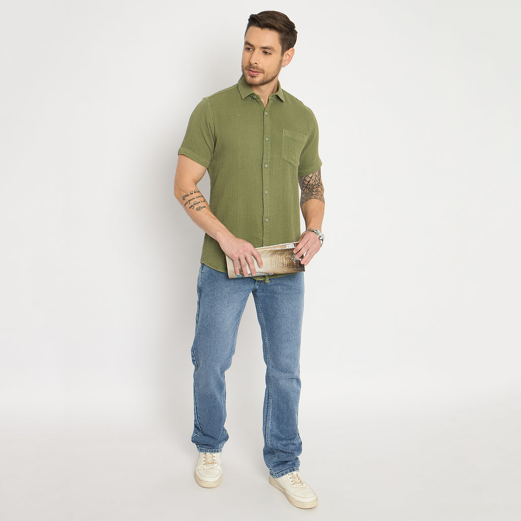 Duke Urban Men Half Sleeve Cotton Shirt (SDO2PLA)