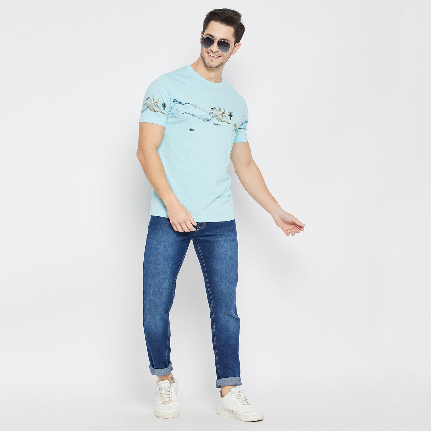 Duke Urban Men Half Sleeve Cotton T-shirt (LF7245)