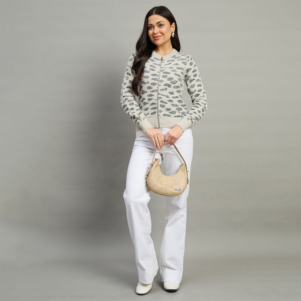 Duke Urban Women Full Sleeve Front Open Regular Cardigan (SDS1237N)