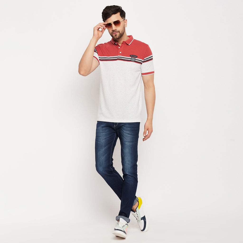 Duke Stardust Men Polo Neck Half Sleeve Cotton T-shirt (LF7020)