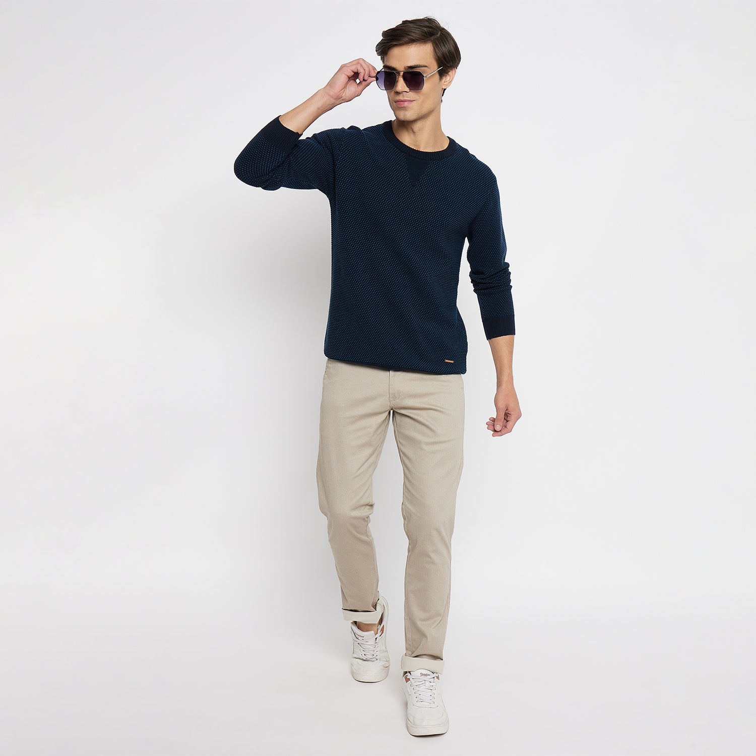 Duke Urban Men Round Neck Full Sleeve Sweater (SDS644)