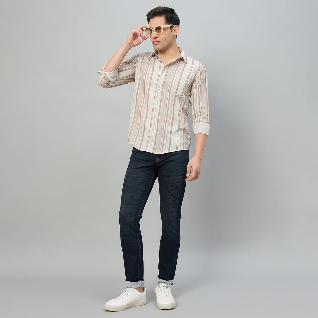 Duke Men Slim Fit Full Sleeve Poplin Cotton Shirt (SDO7PRCO)
