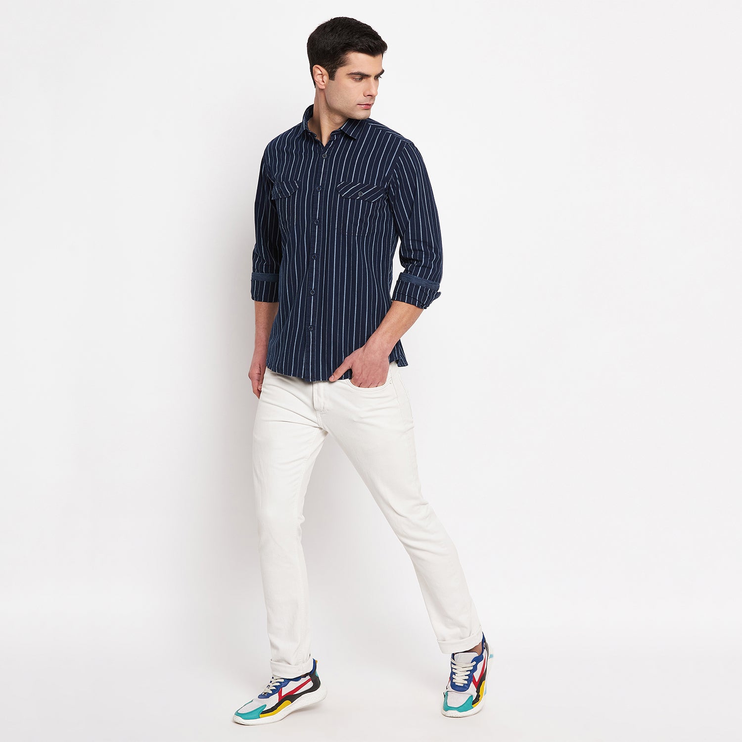 Duke Urban Men Full Sleeve Cotton Shirt (SDO9STI)