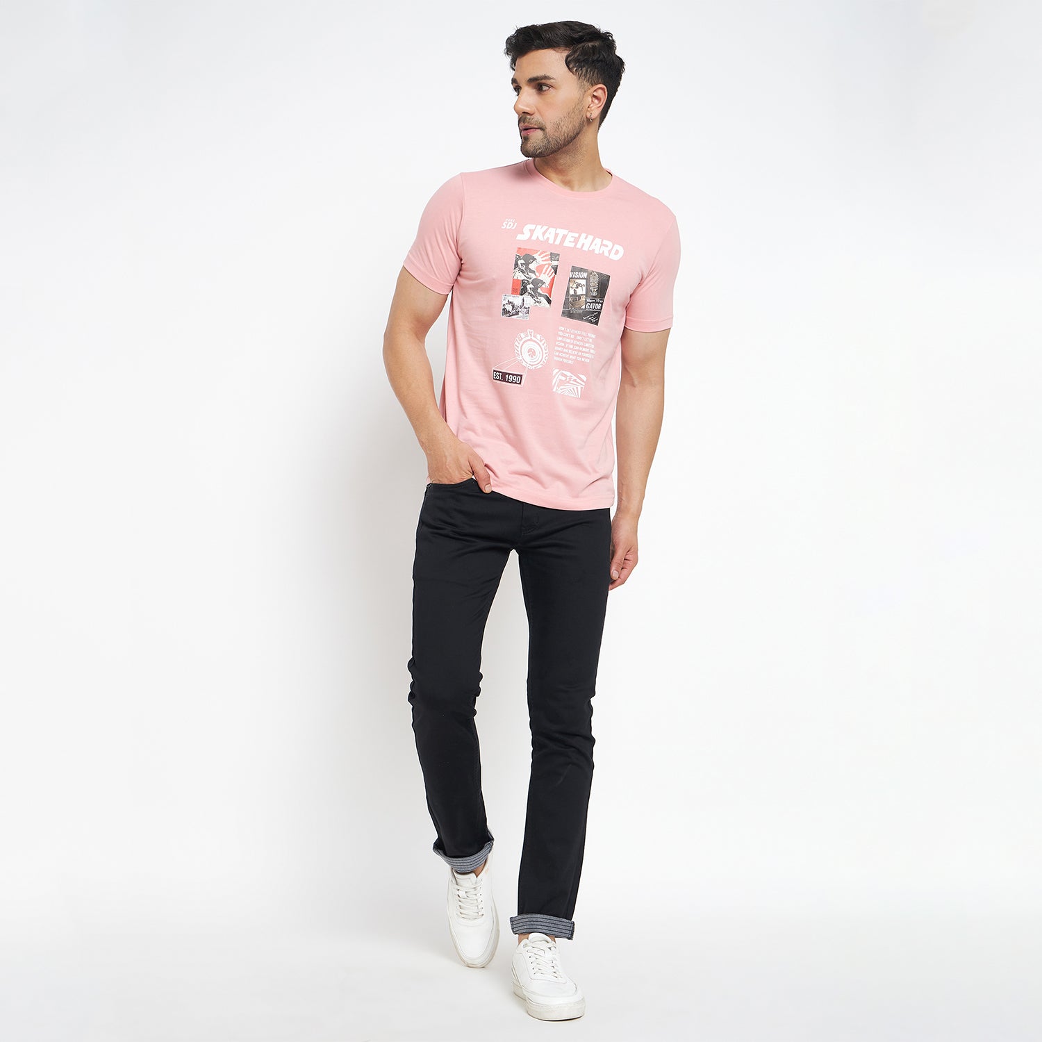 Duke Urban Men Half Sleeve Cotton T-shirt (MLF7056)