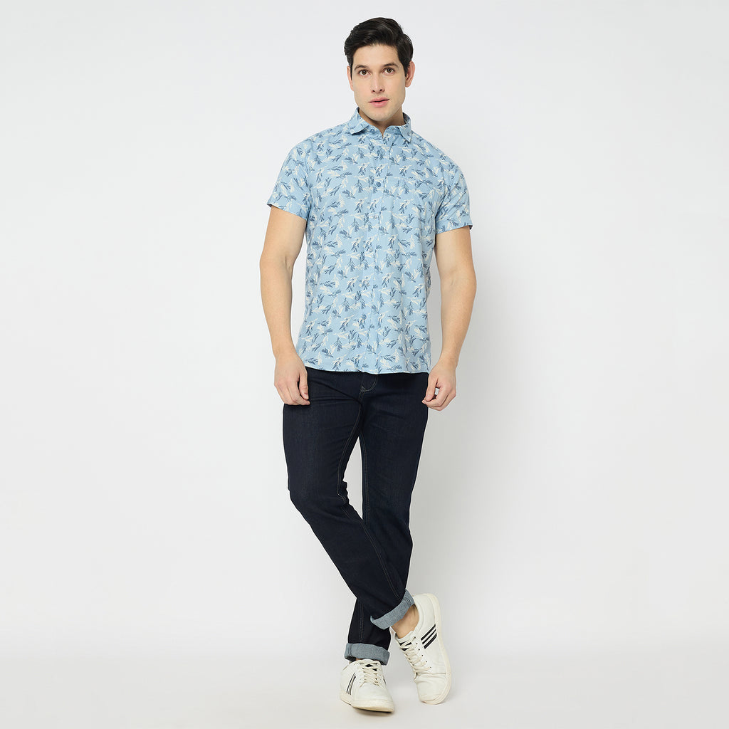 Duke Urban Men Half Sleeve Cotton Shirt (SDO4PRAH)