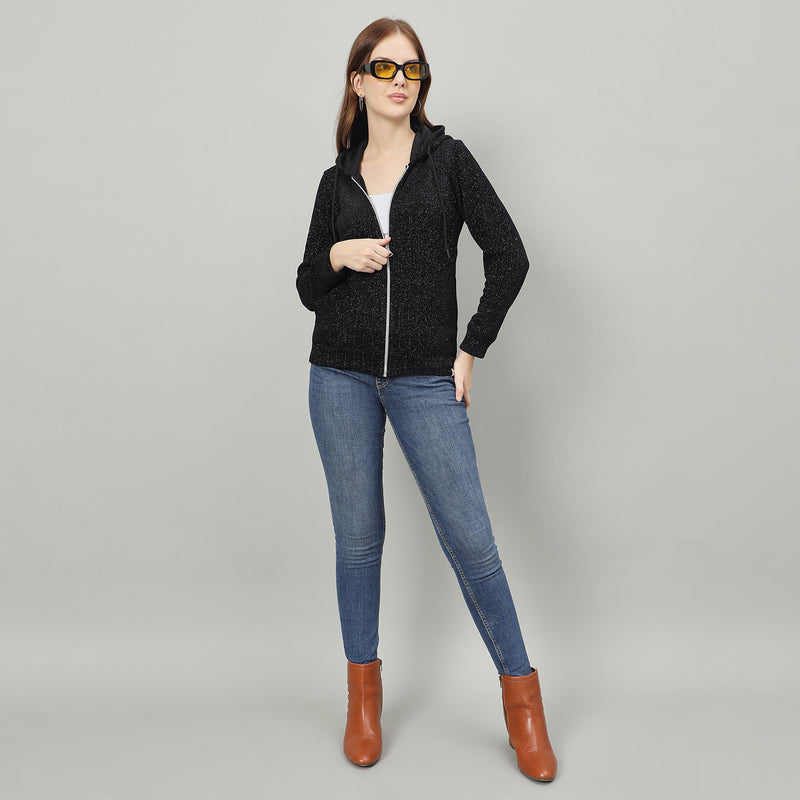 Duke Urban Women Smart fit Hooded Full Zip Sweatshirt (LFX990)