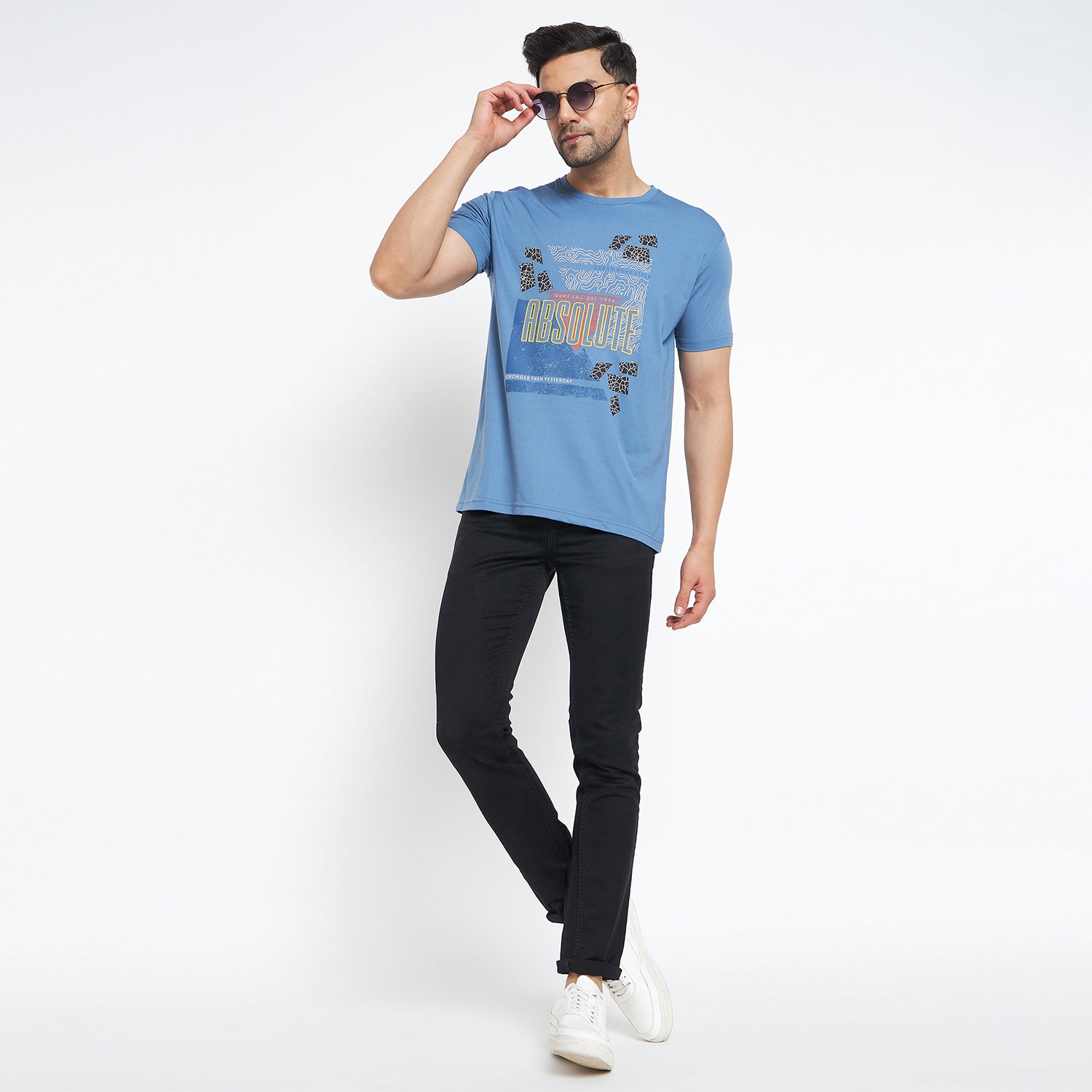 Duke Urban Men Half Sleeve Cotton T-shirt (MLF7083)