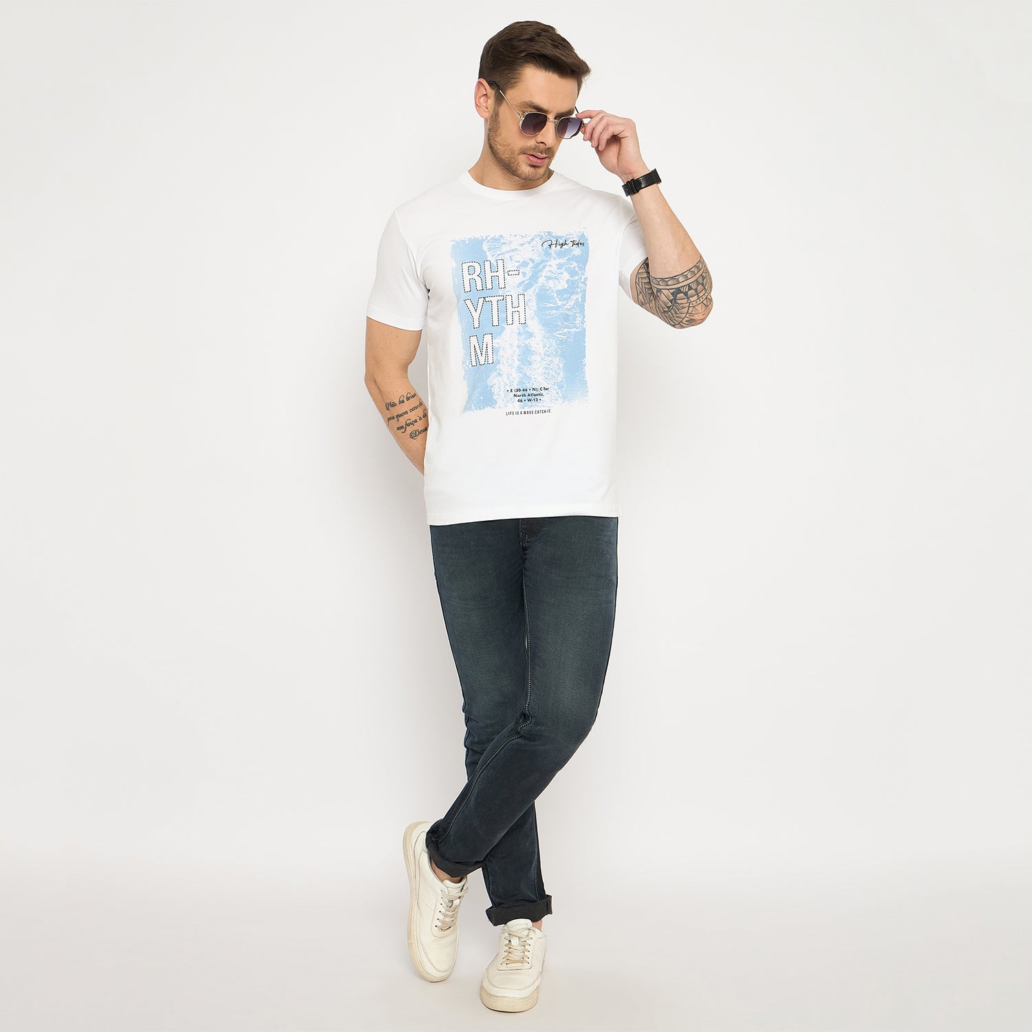 Duke Urban Men Half Sleeve Cotton Tshirt (LF7434)