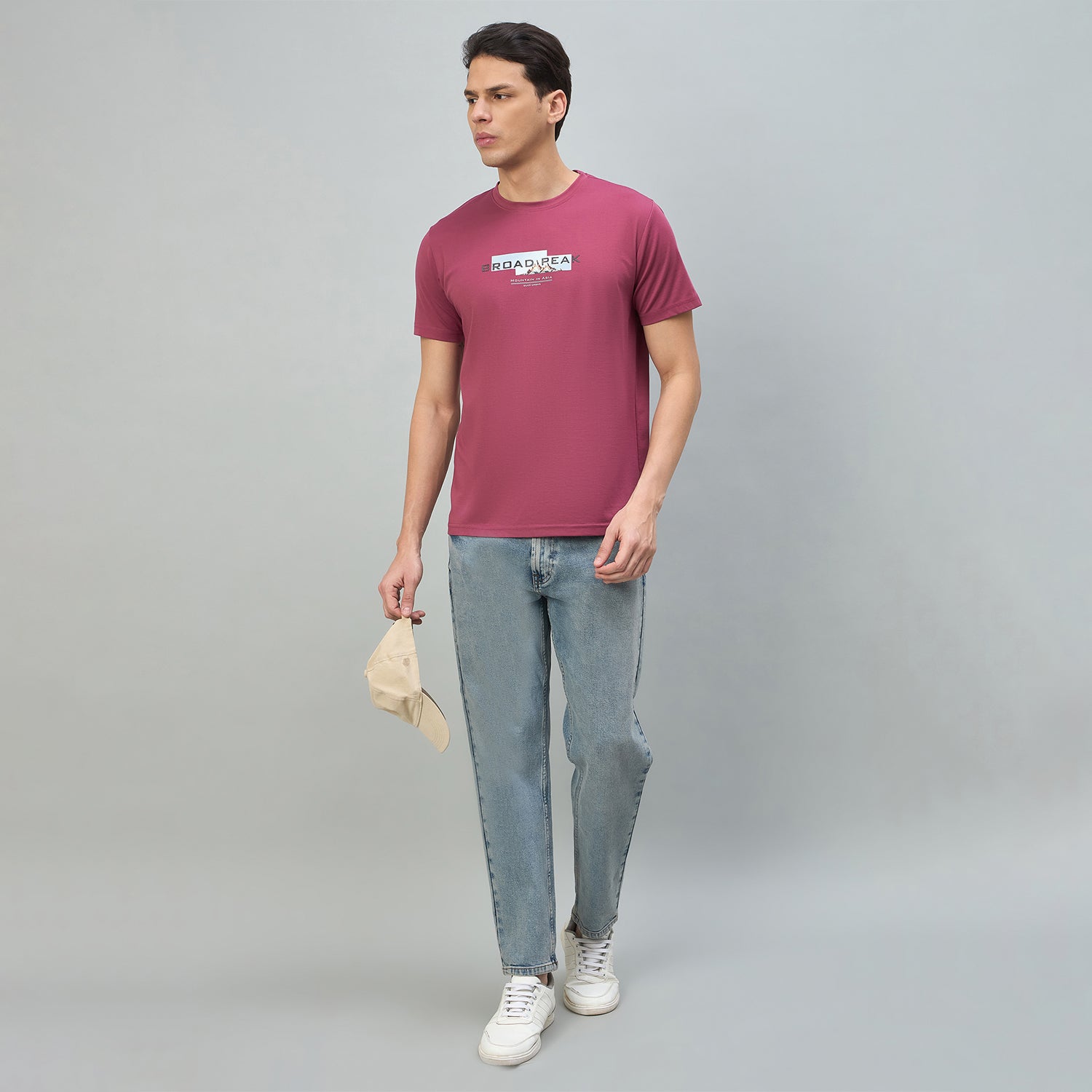 Duke Urban Men Solid Half Sleeve Round Neck Casual Tshirt (LF7524)