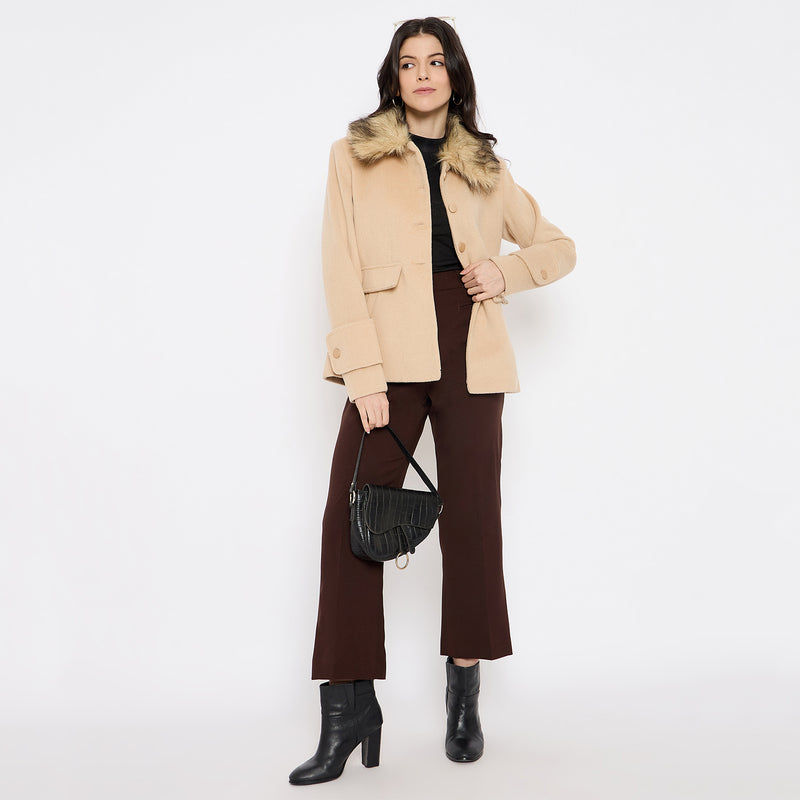 Duke Urban Women Full Sleeve Long Coat (SDZ4177C)