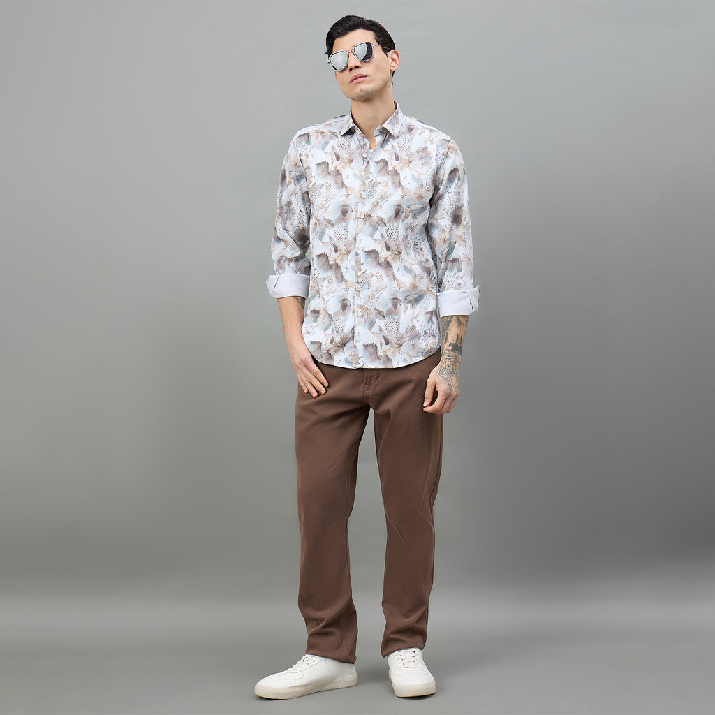 Duke Urban Men Floral Print Full Sleeve Regular Shirt (SDO9PRH)