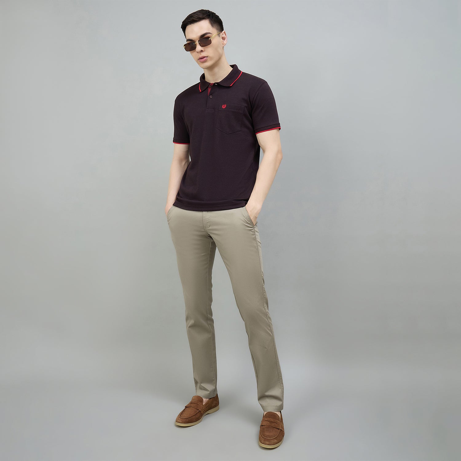 Duke Urban Men Flatfront Narrowfit Non-denim Casual Trouser (SDT4667)