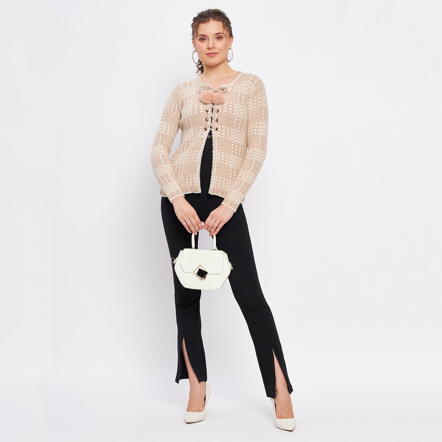 Duke Urban Women Full Sleeve Self Design Cardigan (SDS1047)
