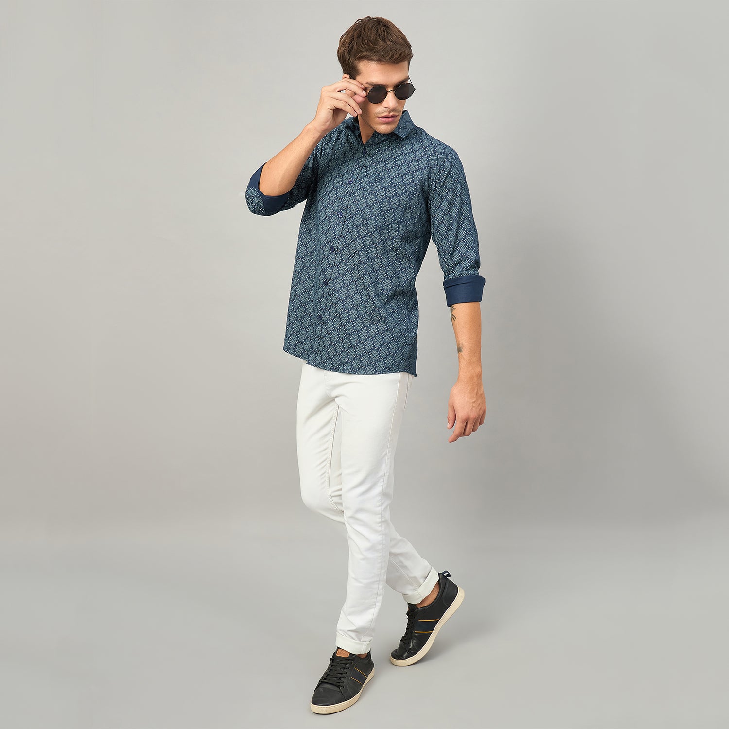 Duke Urban Men Full Sleeve Cotton Shirt (SDO6PRIB)