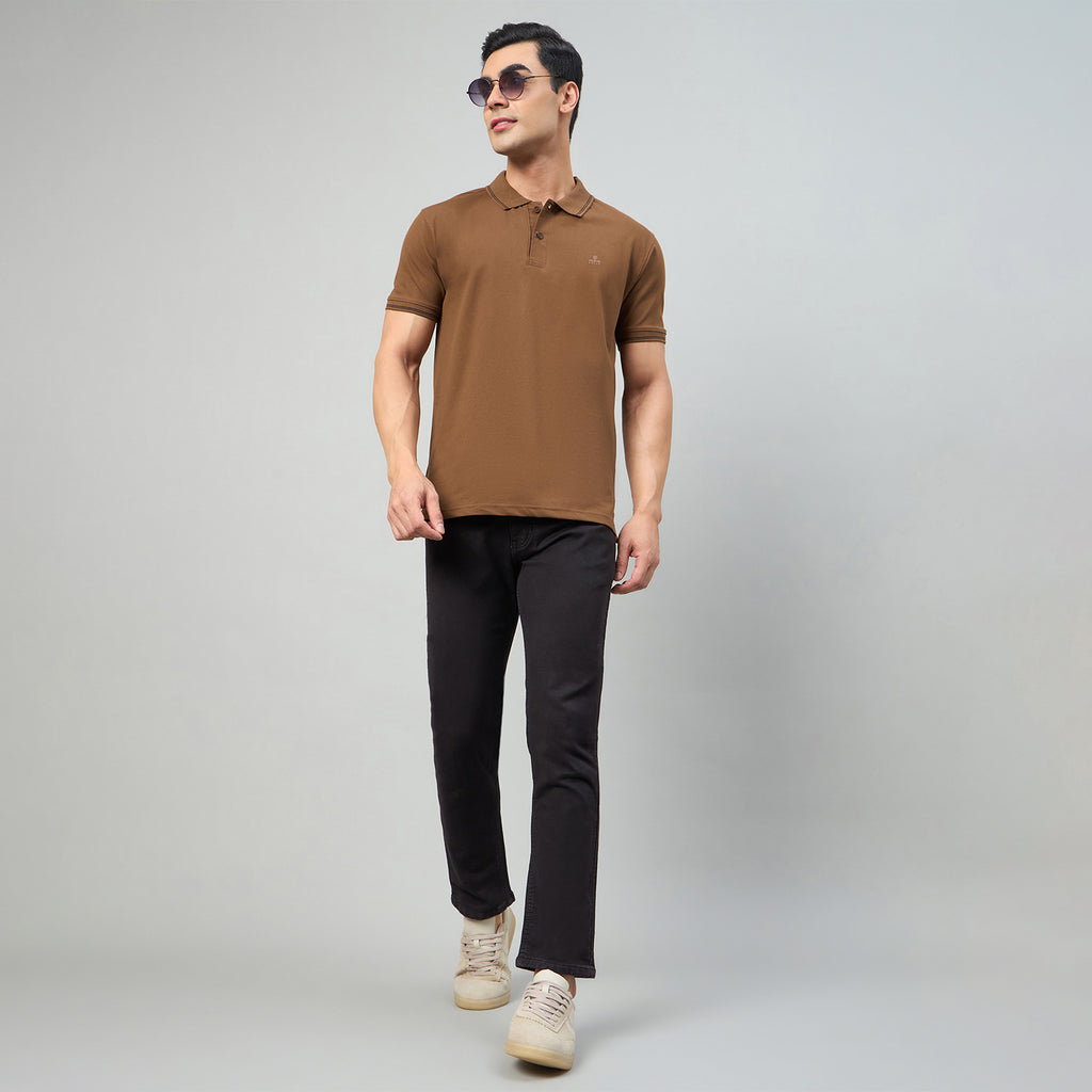 Duke Men Half Sleeve Cotton Smart Fit Casual T-shirt (SD73)