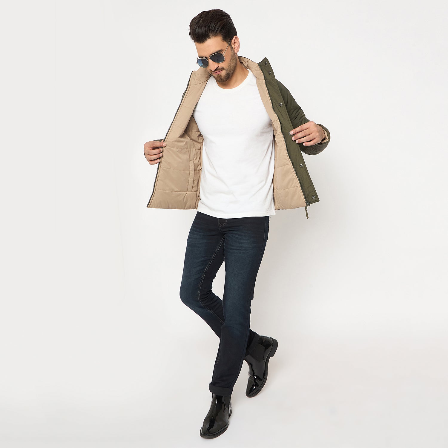 Duke Urban Men Full Sleeve Reversible Jacket (SDZ3189)