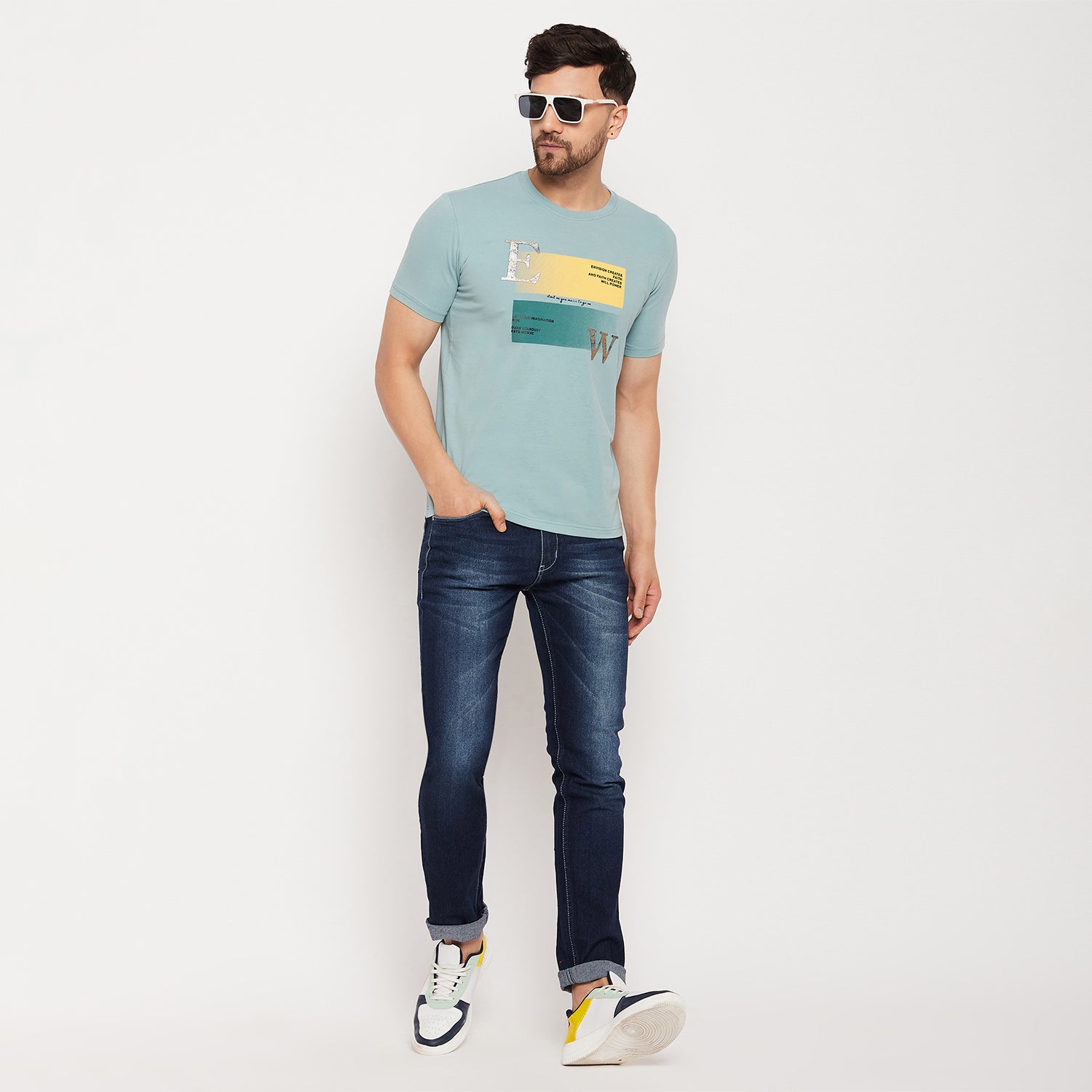 Duke Stardust Men Half Sleeve Cotton T-shirt (LF5818)