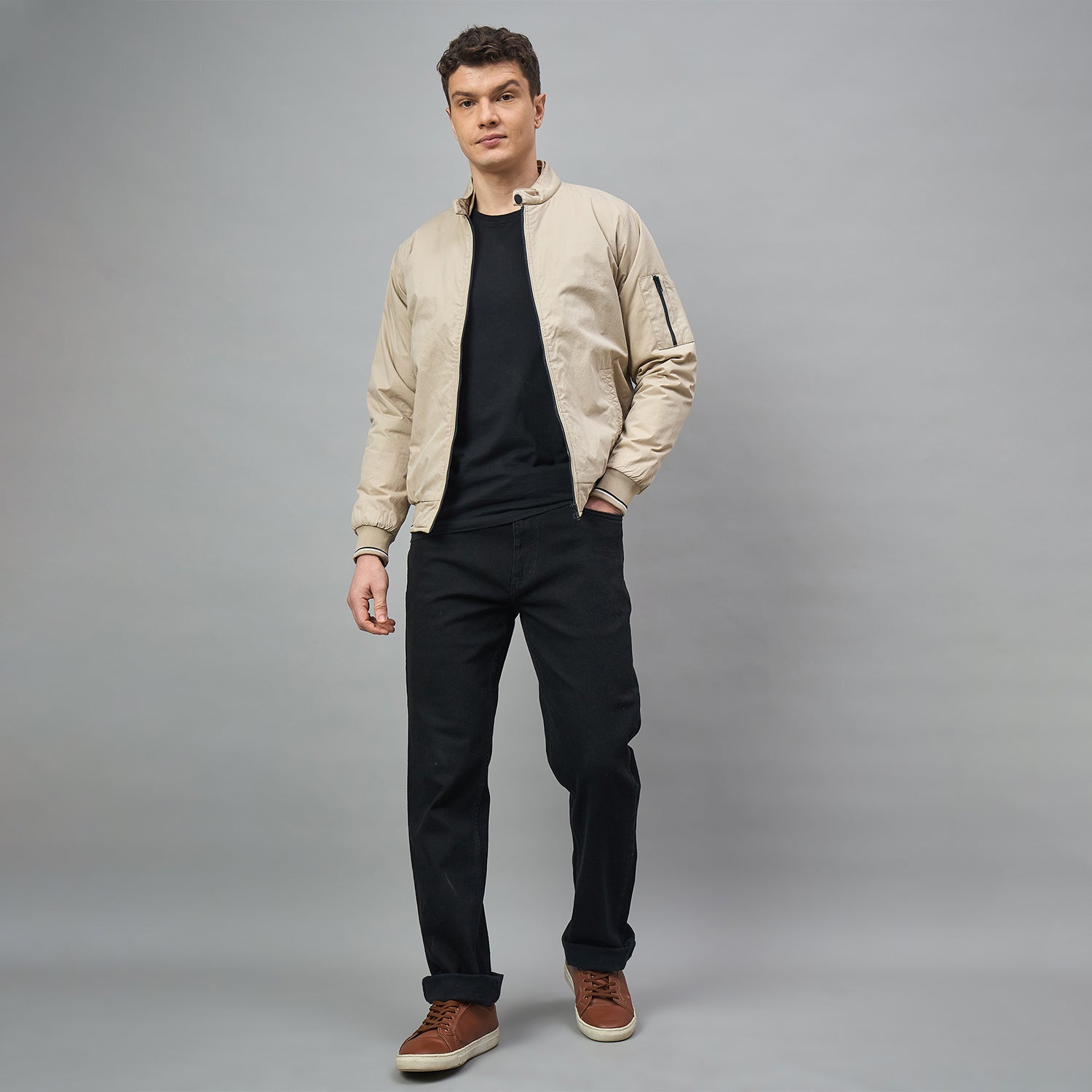 Duke Urban Men Full Sleeve Slim fit Bomber Jacket (SDZ3154)