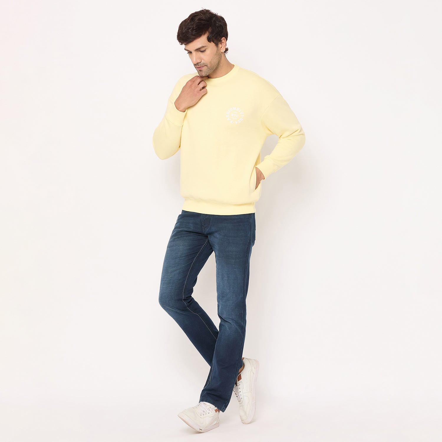 Duke Urban Men Solid Sweatshirt (LF6453)