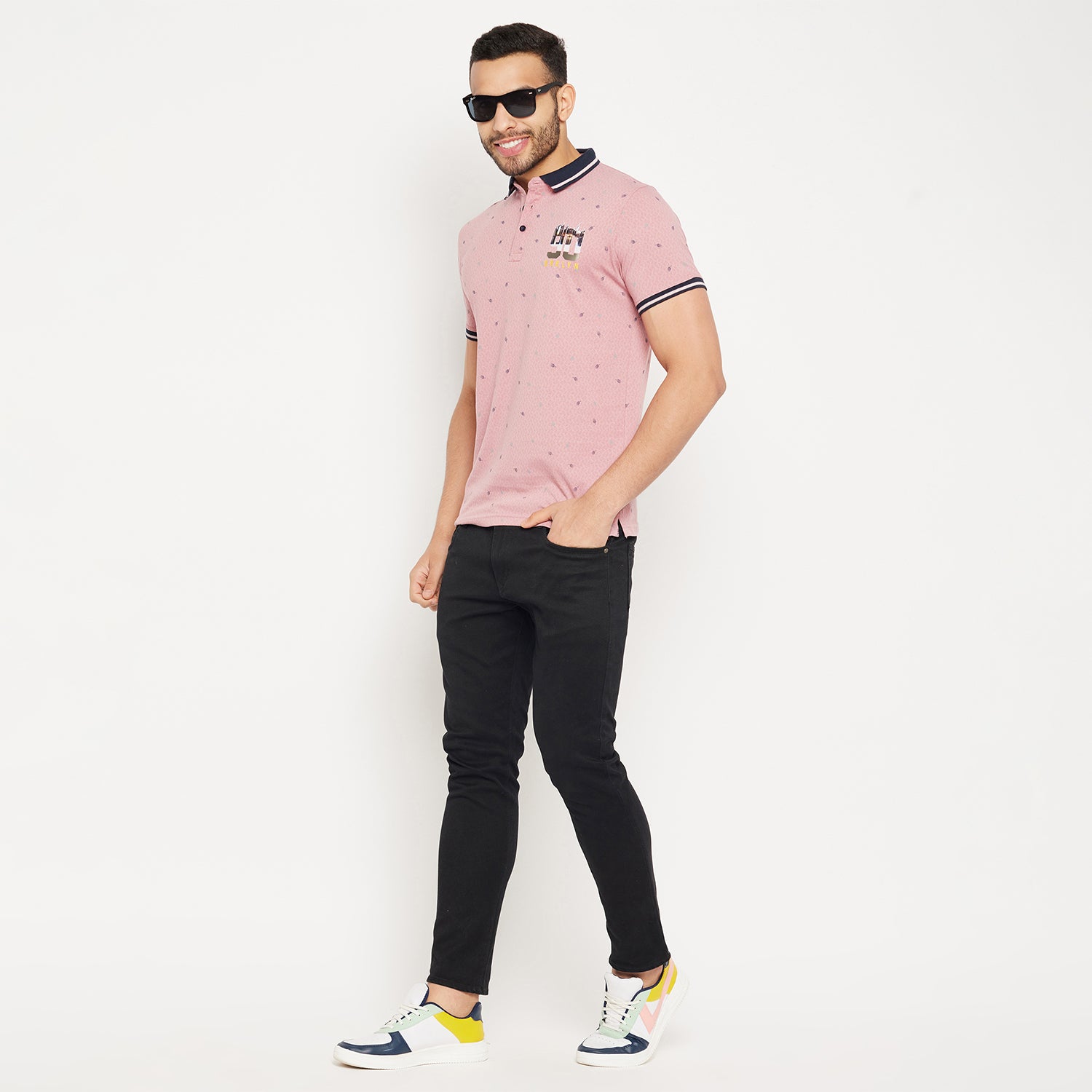 Duke Urban Men Half Sleeve Polo Neck Cotton T-shirt (LF5871)