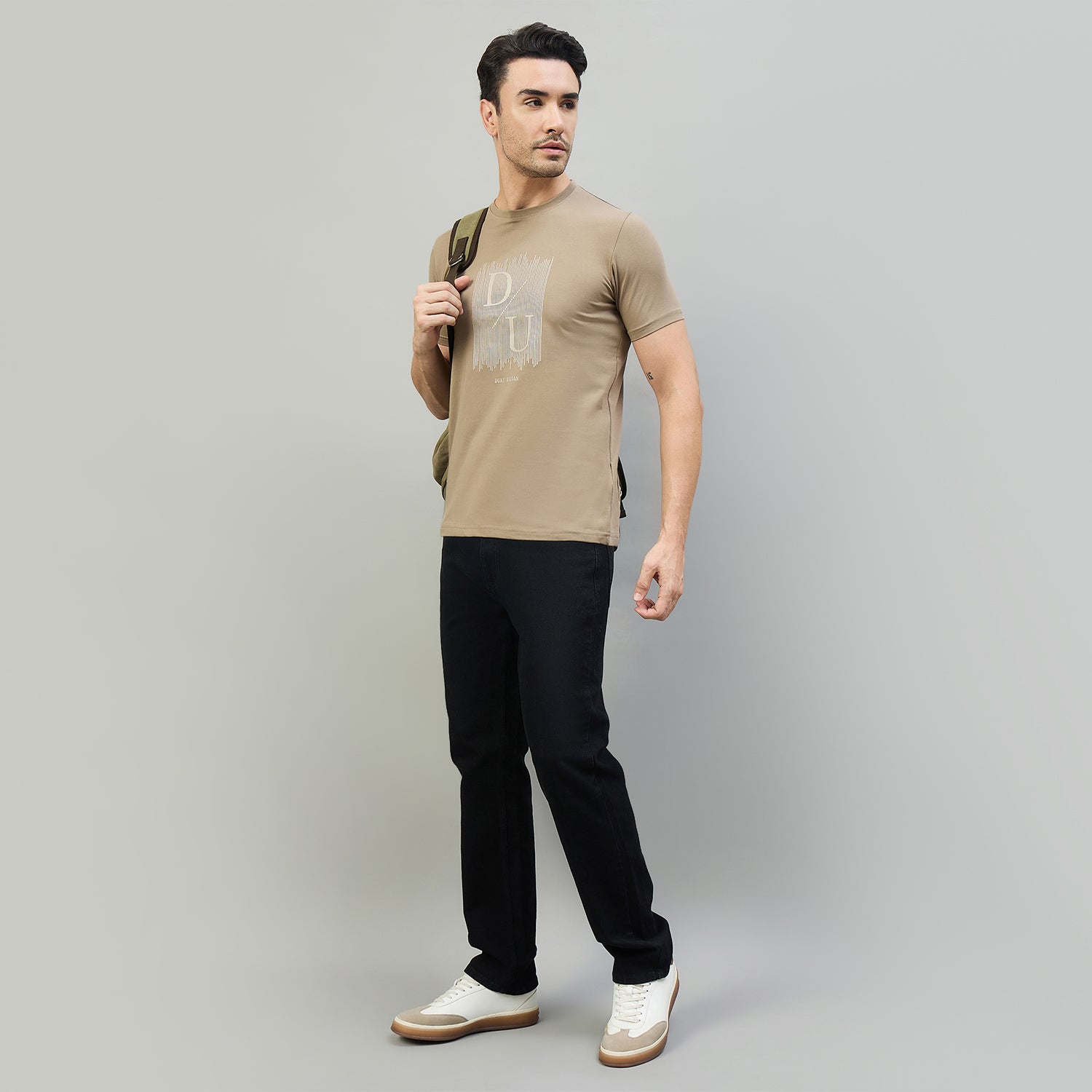 Duke Urban Men Half Sleeve Cotton Smart Fit Casual T-shirt (LF7803)