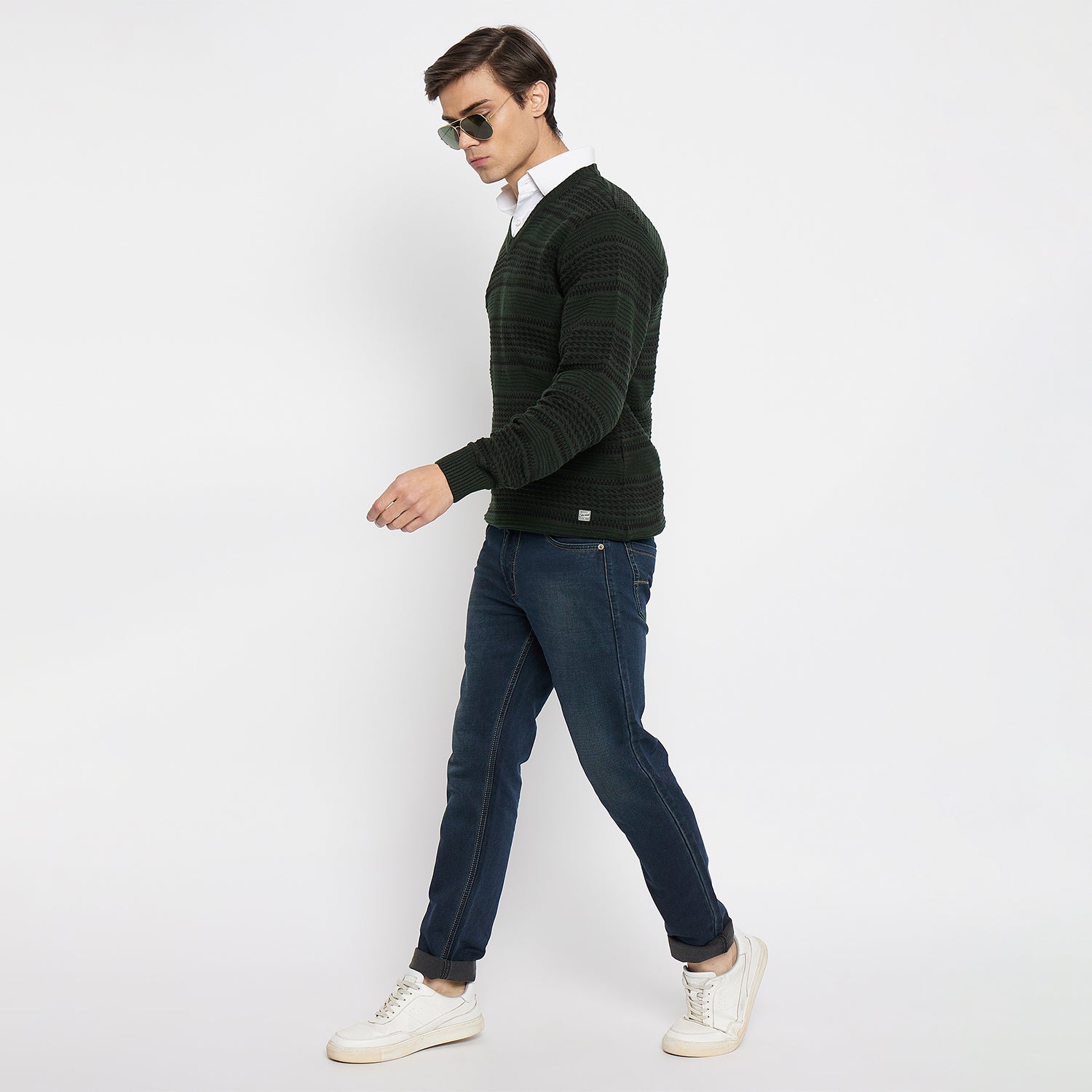 Duke Urban Men Full Sleeve V Neck Sweater (SDS2045)
