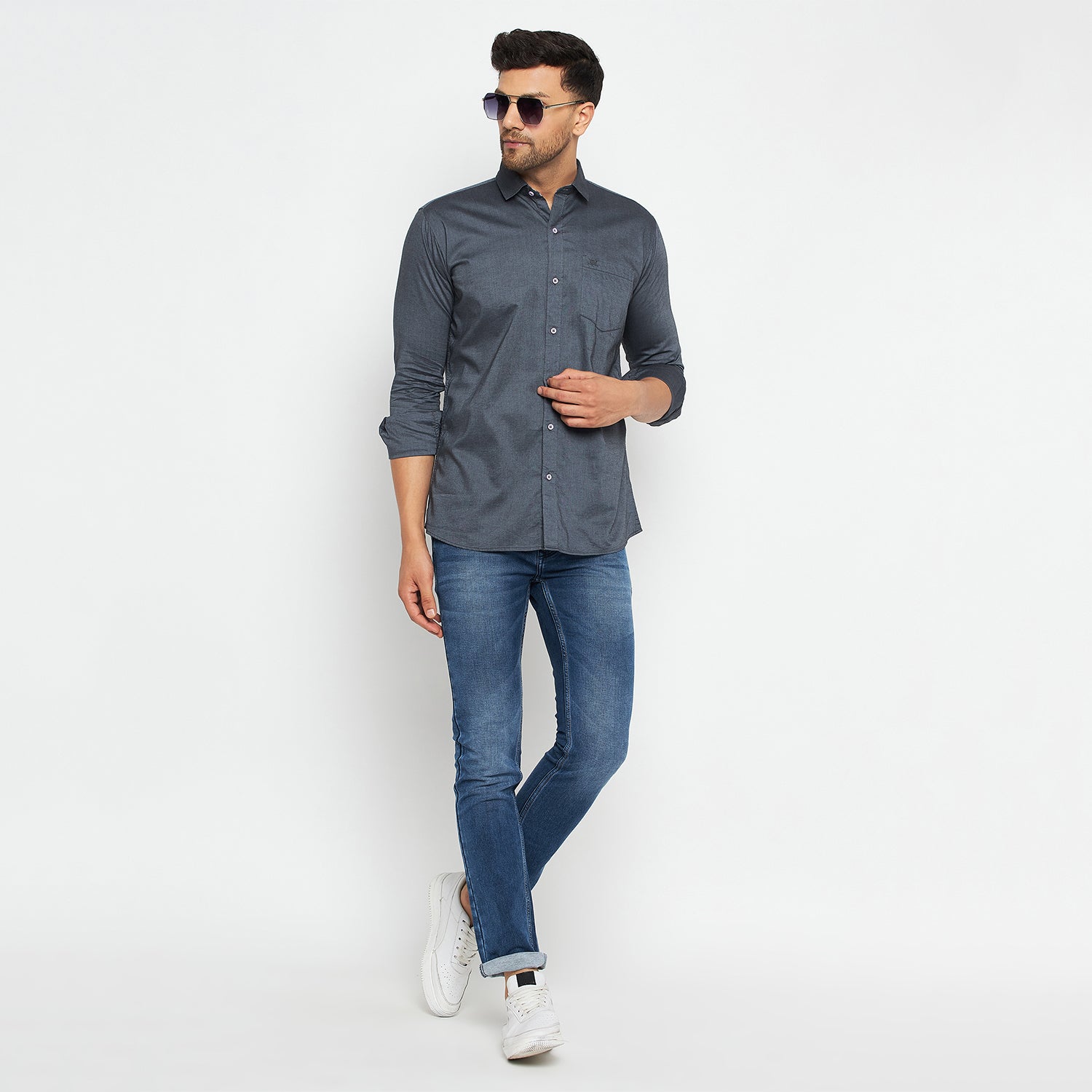 Duke Stardust Men Full Sleeve Cotton Shirt (SDO88BCO)