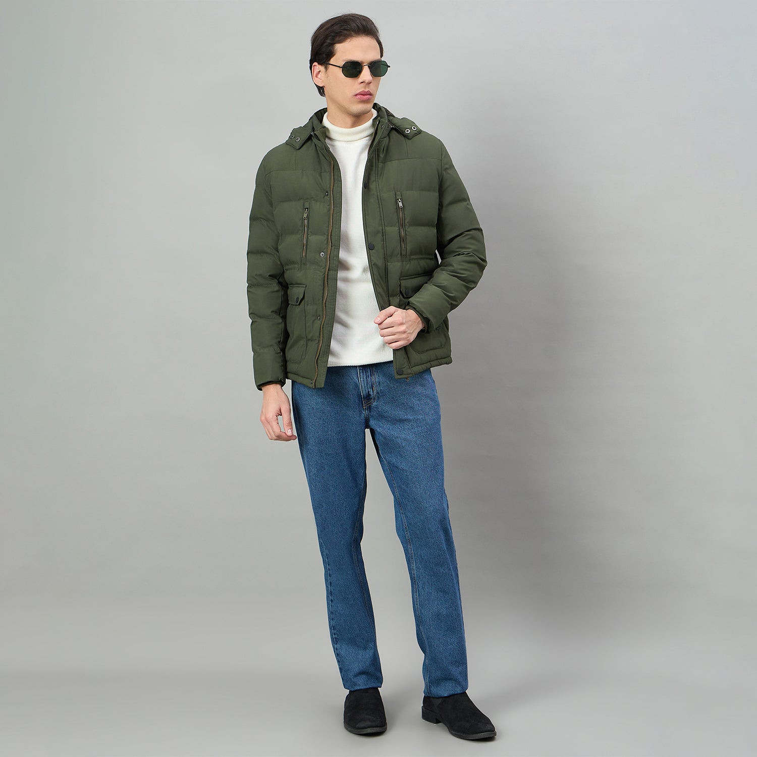 Duke Urban Men Full Sleeve Hooded Jacket (SDZ3276)