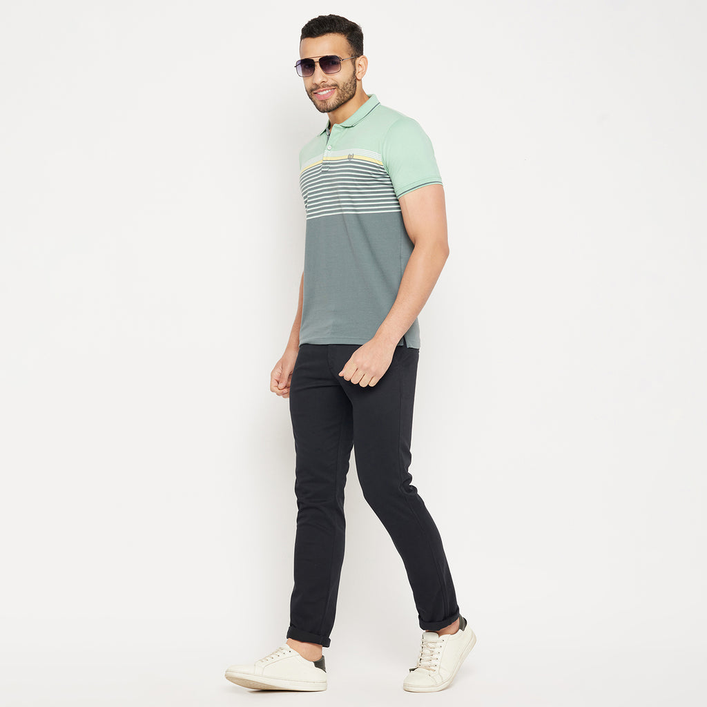 Duke Stardust Men Half Sleeve Polo Neck Cotton T-shirt (LF5726)