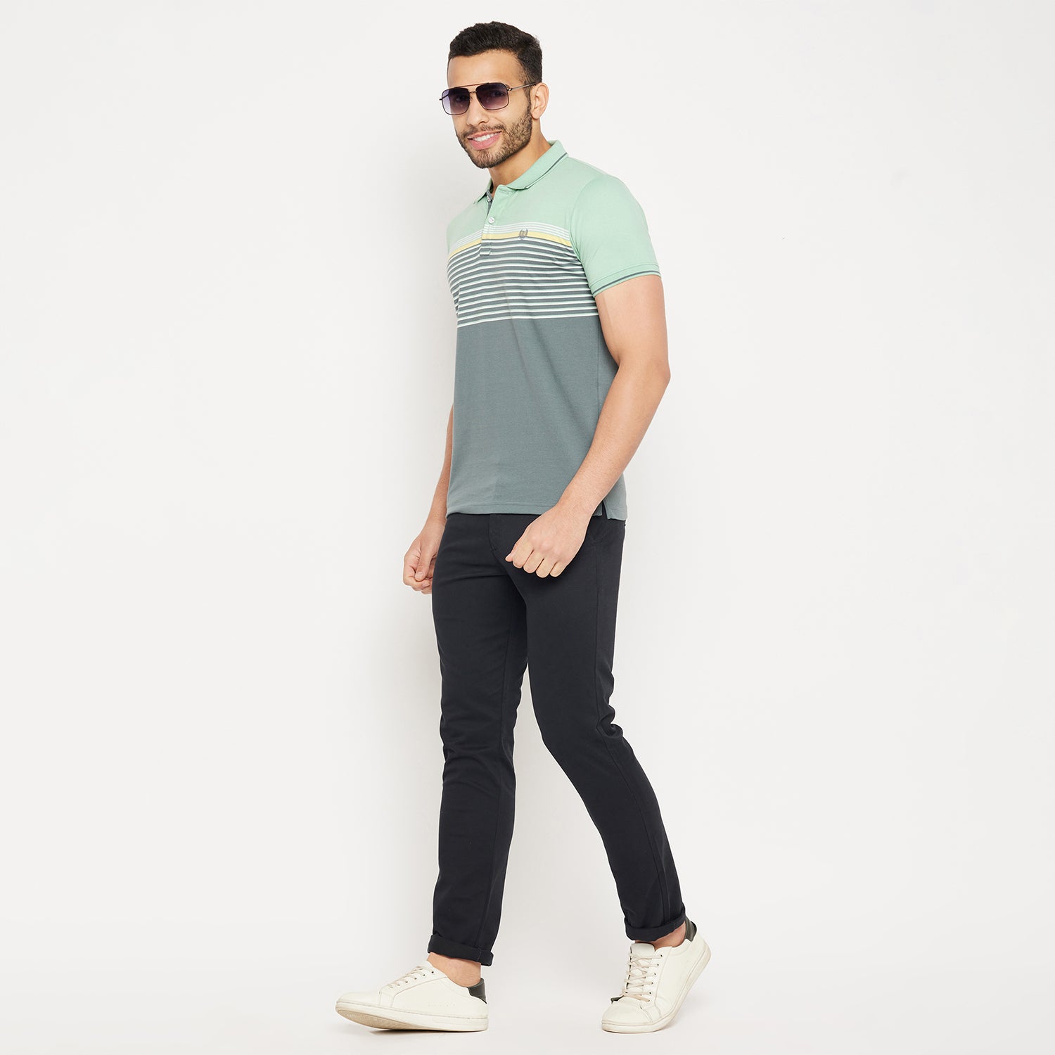 Duke Stardust Men Half Sleeve Polo Neck Cotton T-shirt (LF5726)