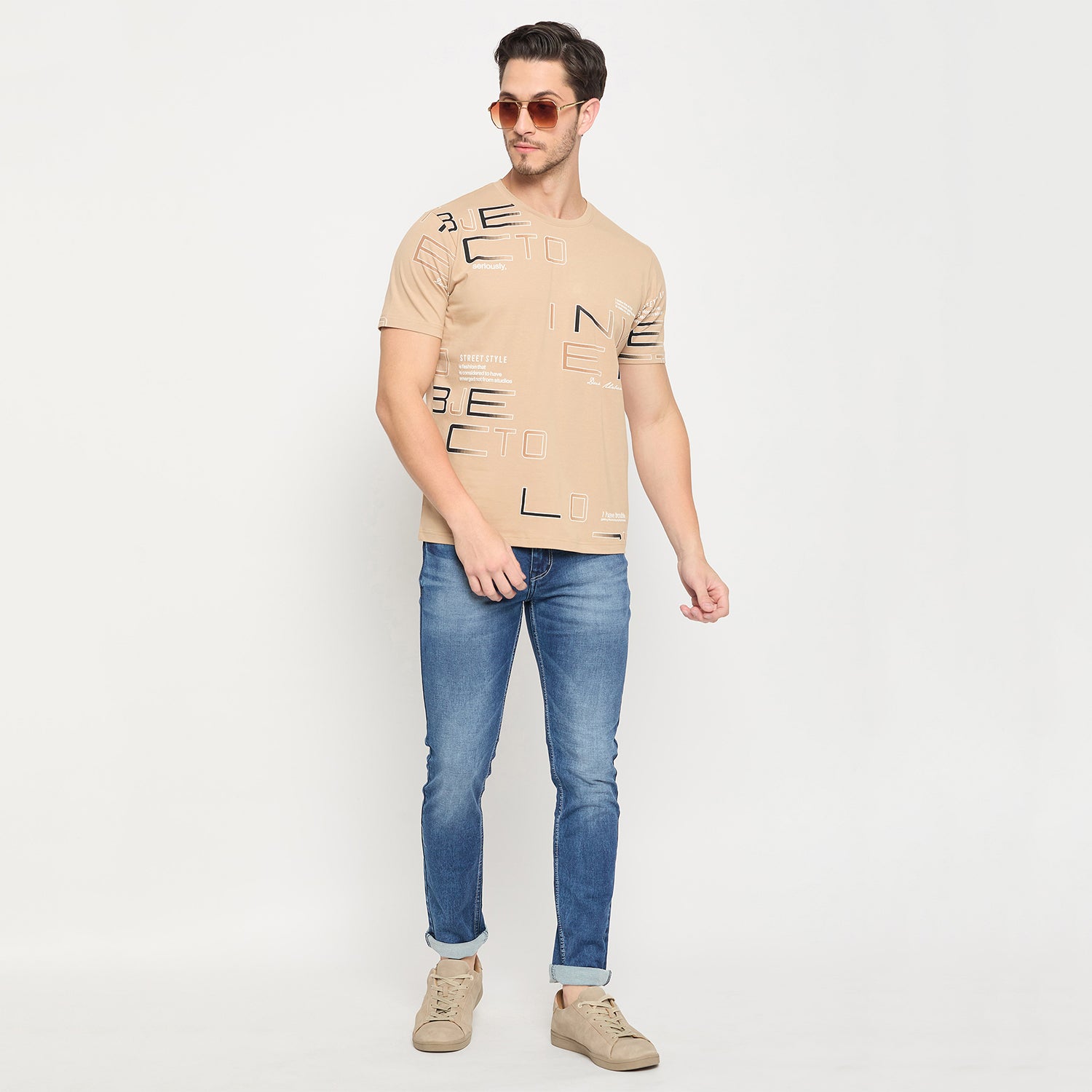 Duke Urban Men Half Sleeve Cotton T-shirt (LF7248)