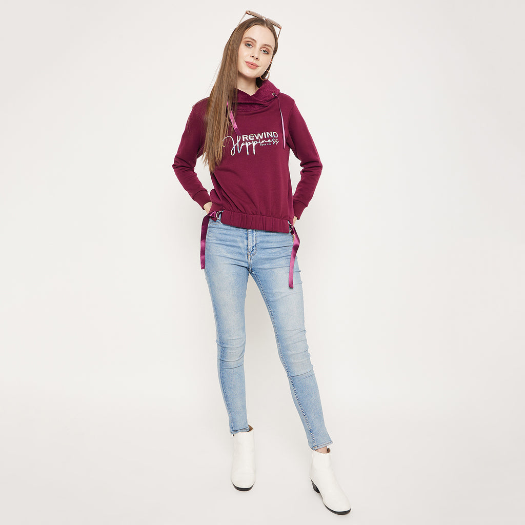 Duke Urban Women Cowl Neck Sweatshirt (LFX883)