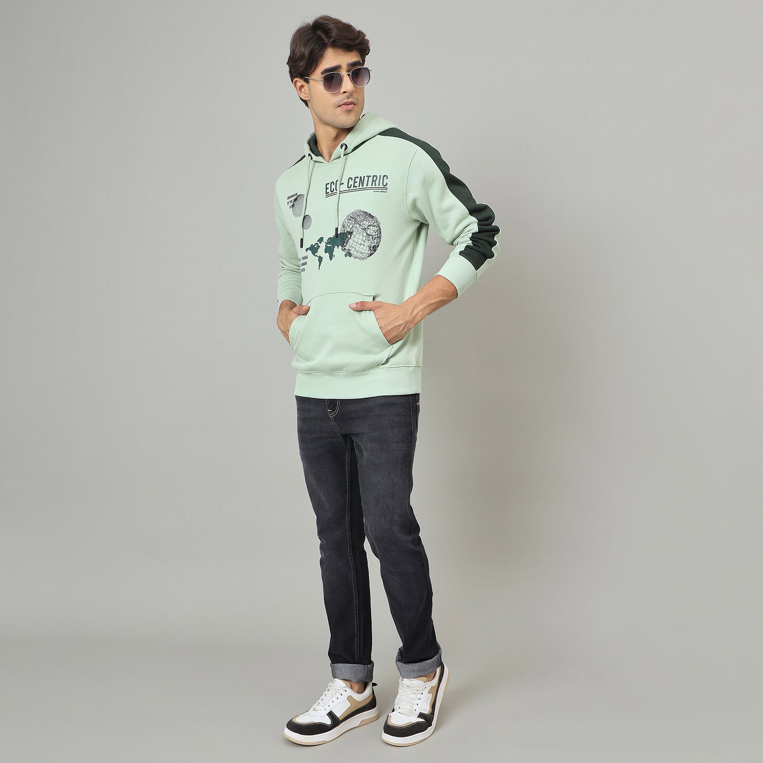 Duke Urban Men Hooded Regular Sweatshirt (LF6353)