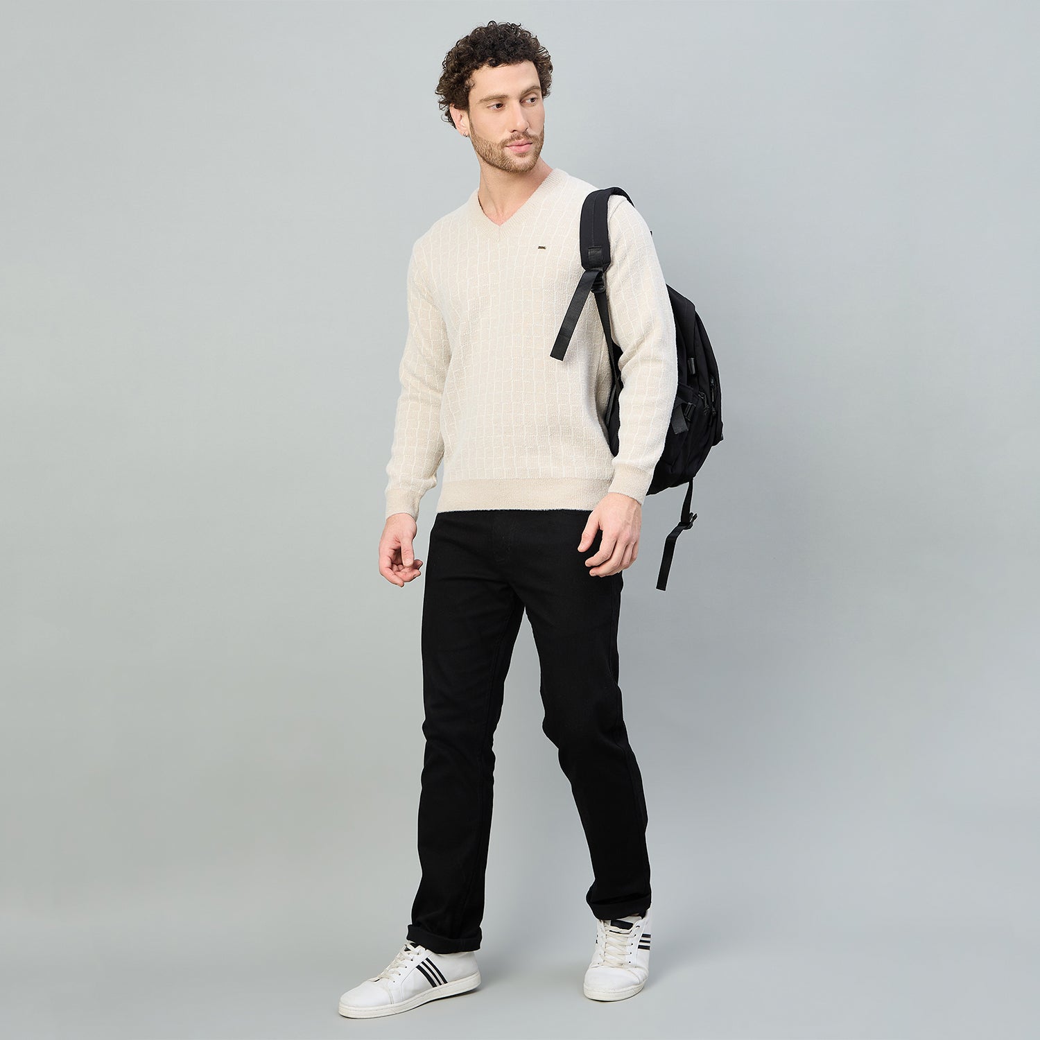 Duke Urban Men V-Neck Full Sleeve Sweater (SDS2235)