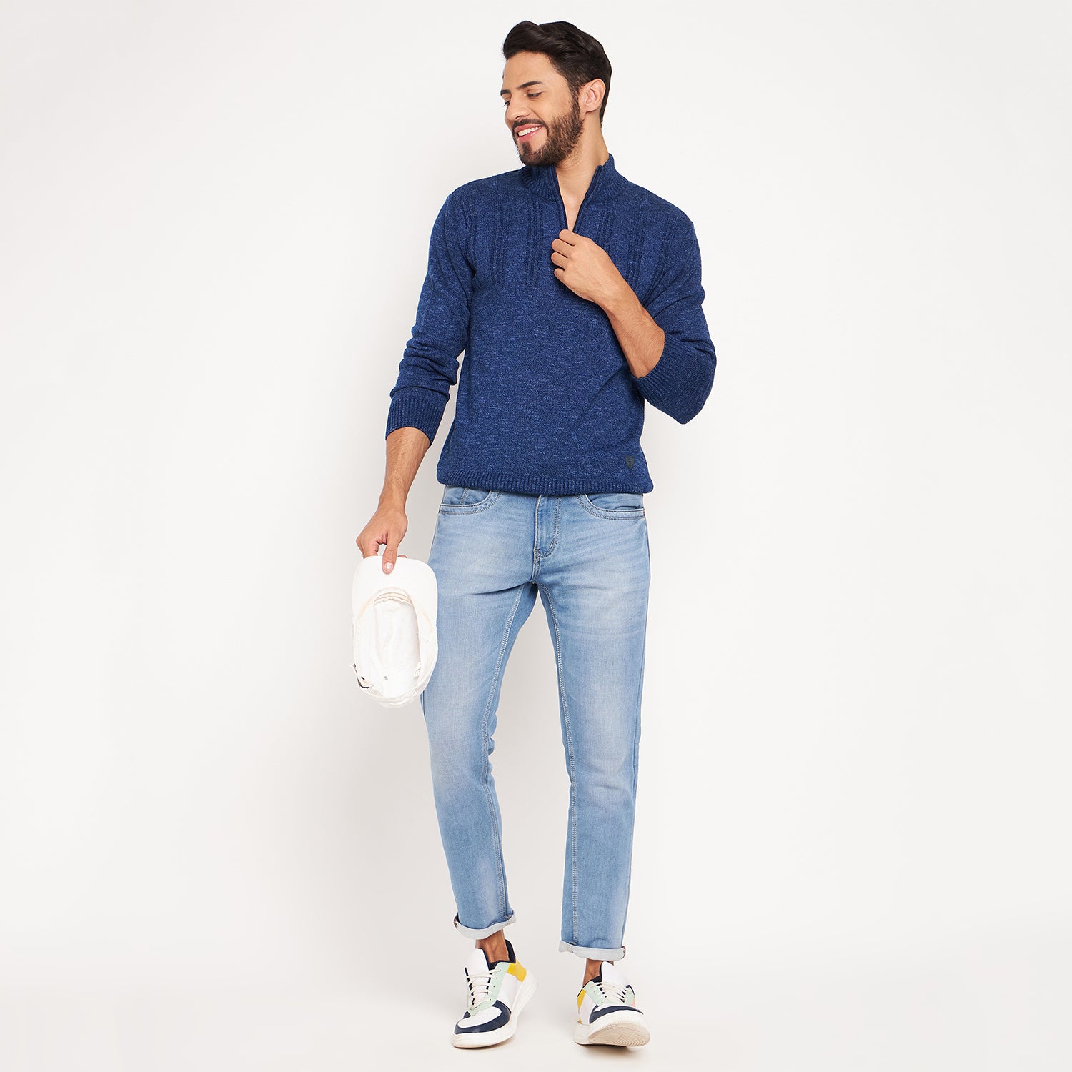 Duke Urban Men Full Sleeve High Neck Pullover (SDS2081)