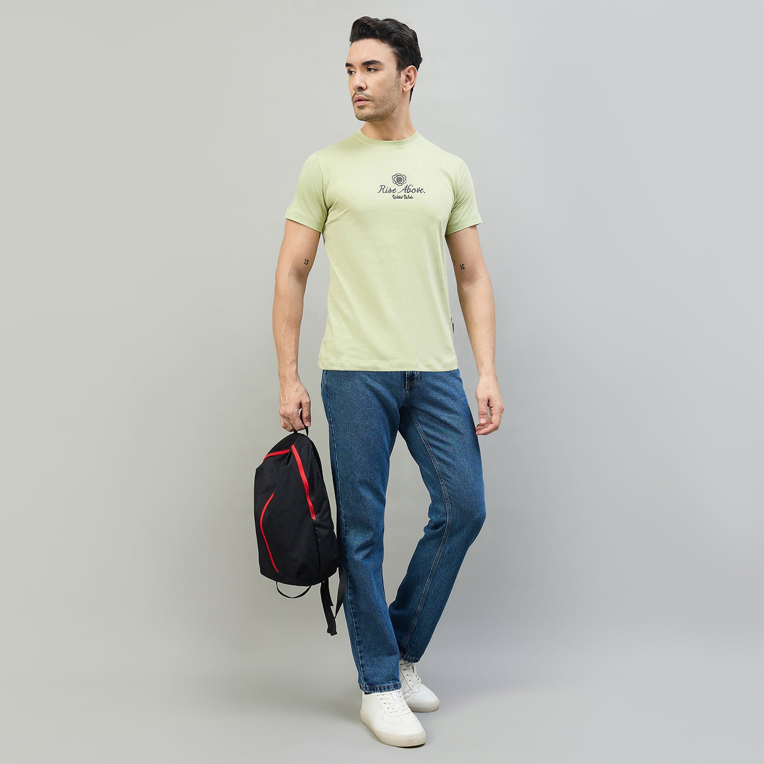 Duke Urban Men Half Sleeve Cotton Smart Fit Casual T-shirt (LF7861)