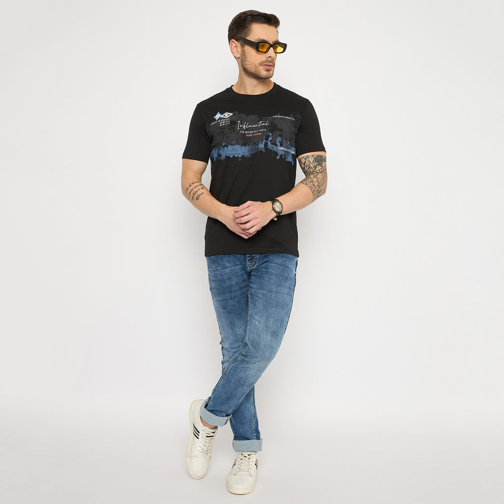 Duke Urban Men Half Sleeve Cotton Tshirt (LF7420)