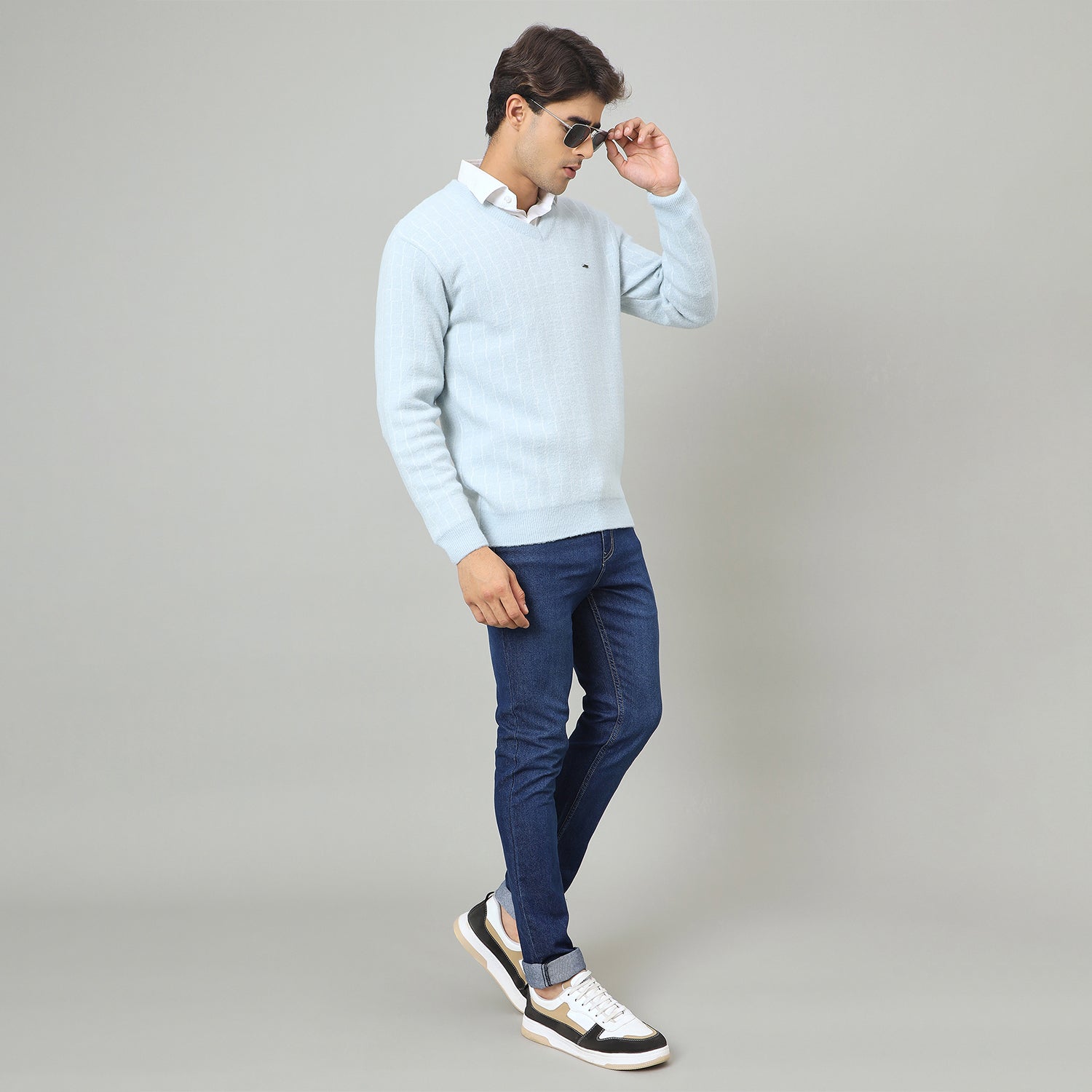 Duke Urban Men V-Neck Full Sleeve Sweater (SDS2235)