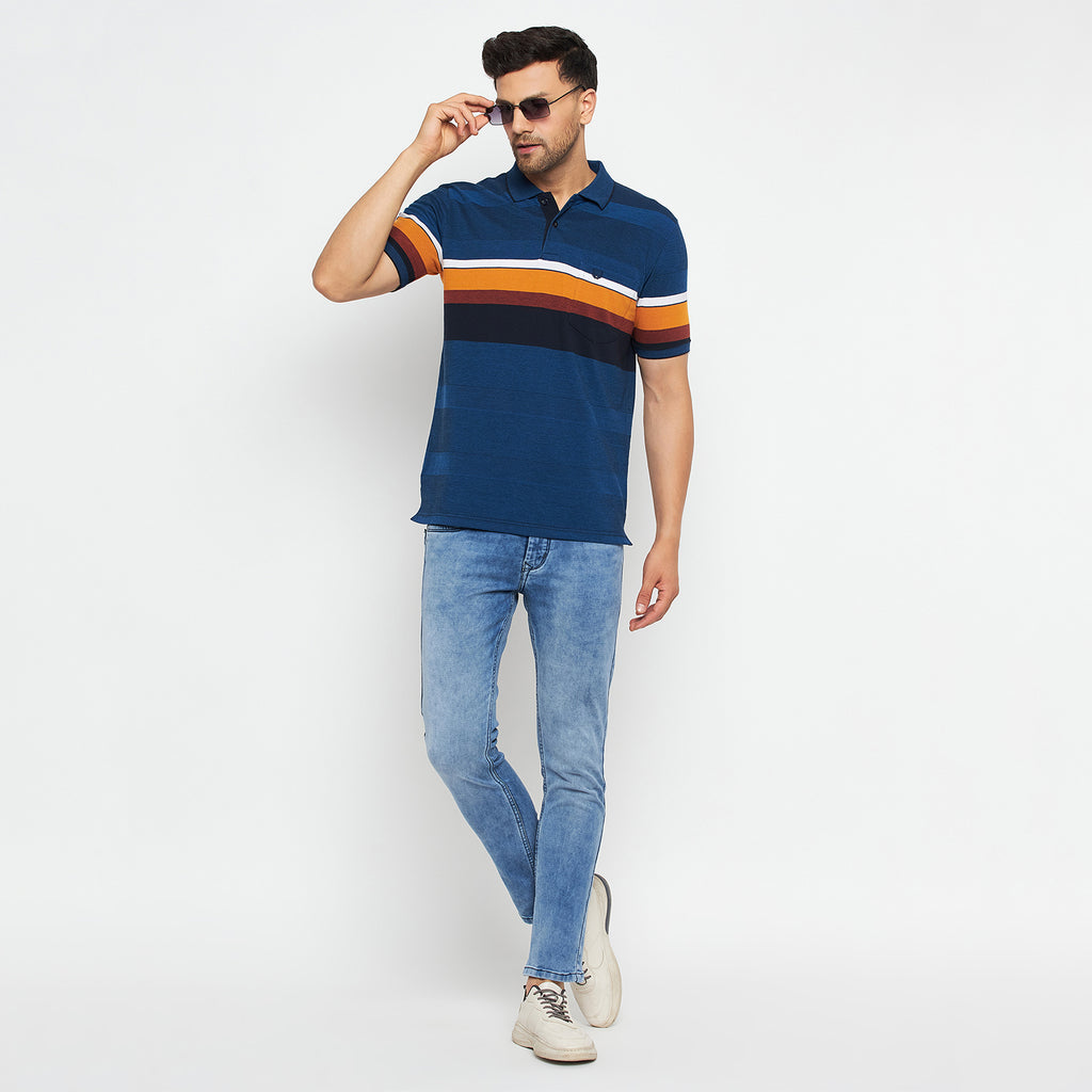 Duke Stardust Men Polo Neck Half Sleeve Cotton T-shirt (LF7069)