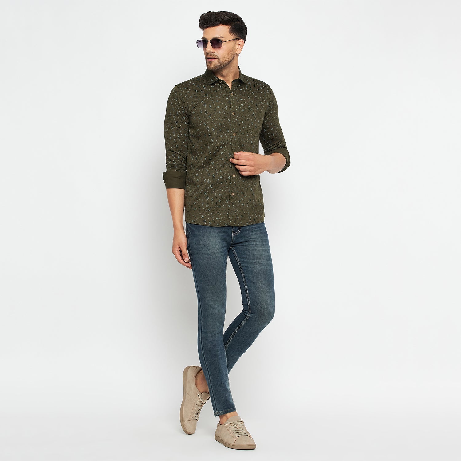 Duke Stardust Men Full Sleeve Cotton Shirts (SDO8PRSL)