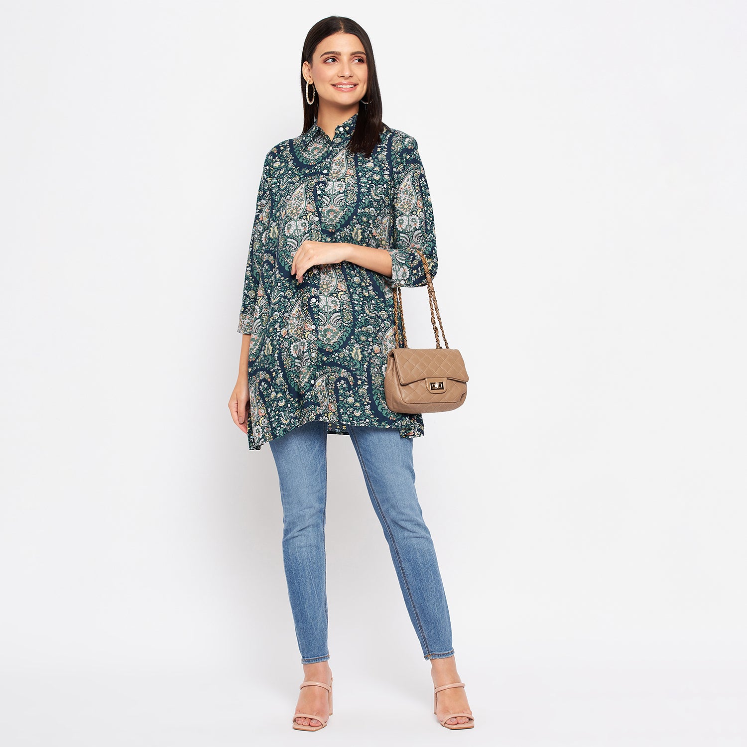 Duke Stardust Women 3/4 Sleeve Printed Tunic (SDX4109)