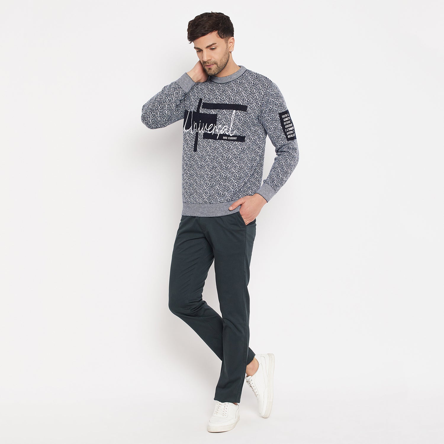 Duke Urban Men Full Sleeve Round Neck Pullover (SDS2115)