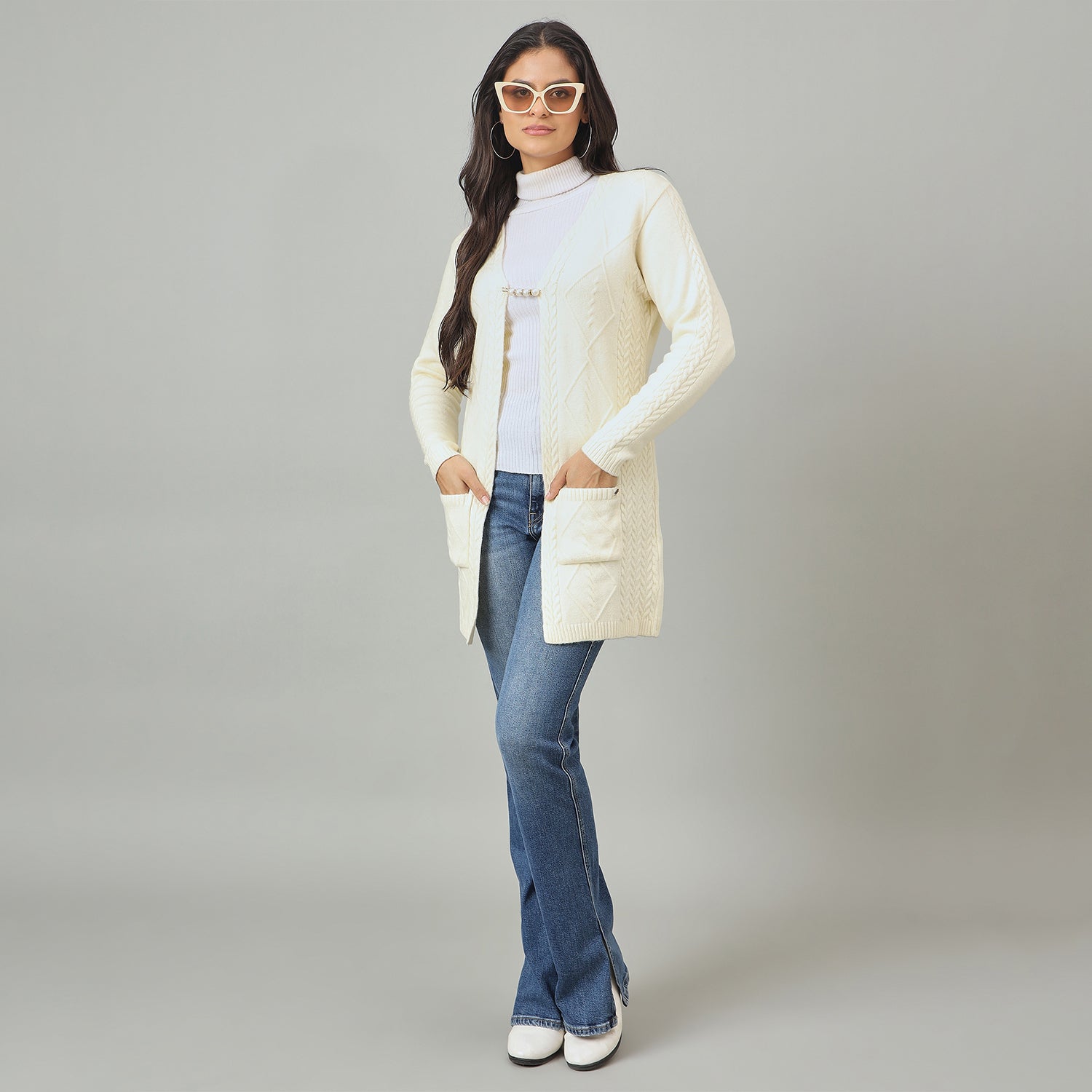 Duke Urban Women Full Sleeve Regular Shrug (SDS1403)