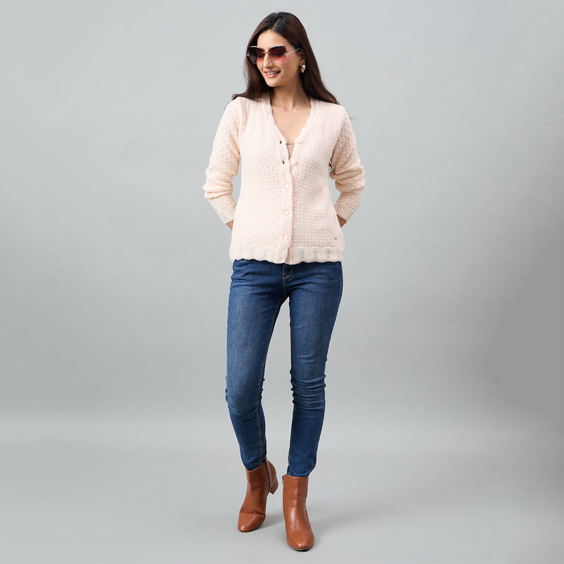 Duke Urban Women Full Sleeve Front Open Regular Cardigan (SDS1287)