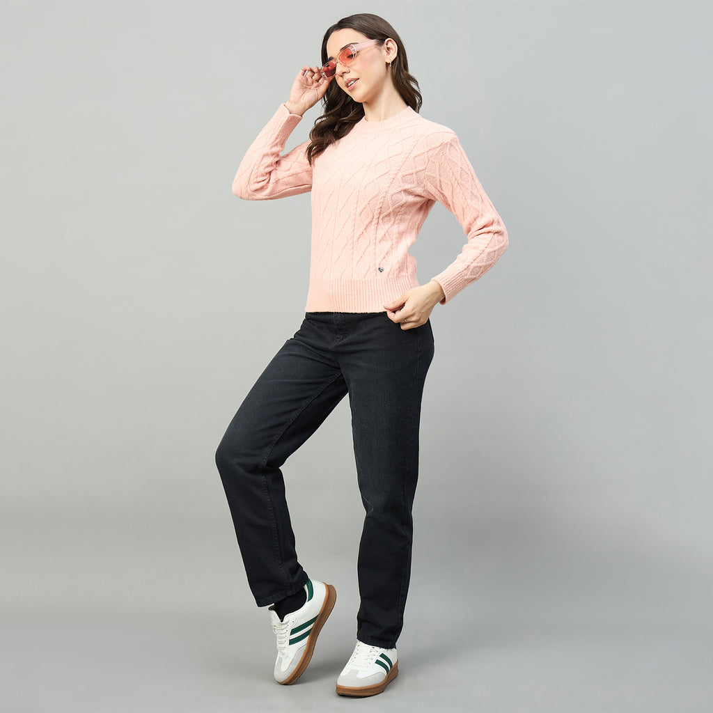 Duke Urban Women Round Neck Full Sleeve Sweater (SDS1396)