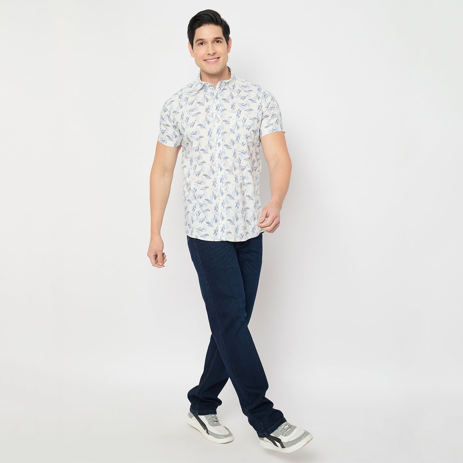 Duke Urban Men Half Sleeve Cotton Shirt (SDO4PRAH)