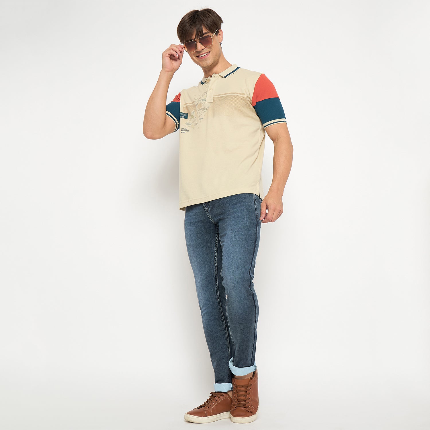 Duke Urban Men Half Sleeve Cotton T-shirt (LF7286)