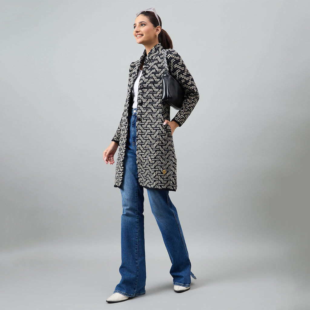 Duke Urban Women Long Coat Regular Sweater (SDS1325)