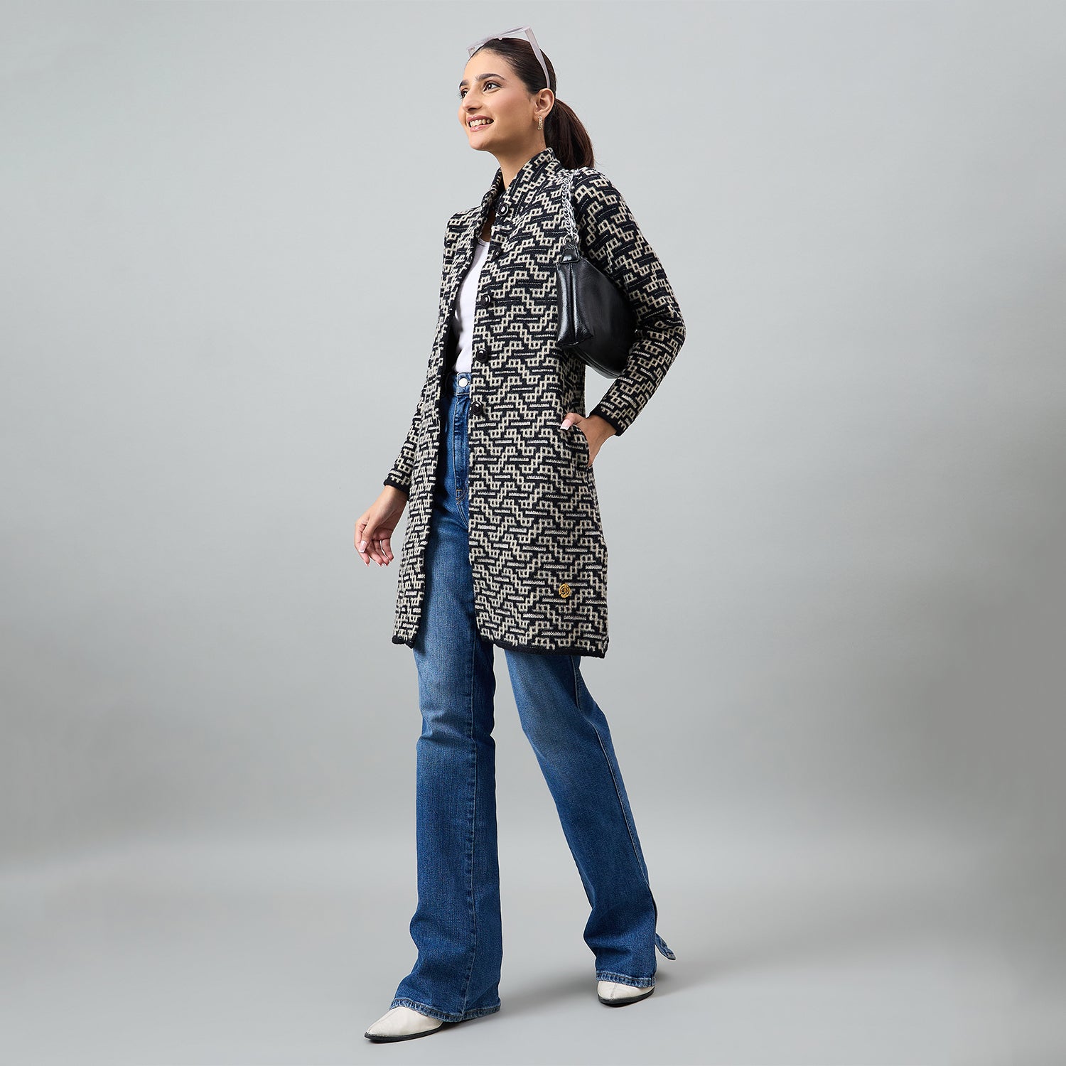 Duke Urban Women Long Coat Regular Sweater (SDS1325)